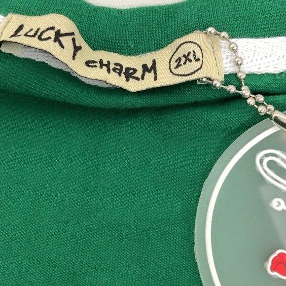 BKYS Lucky Charm T-Shirt Men's 2XL Exclusive Embroidered Green Bunny Famous - Picture 11 of 14